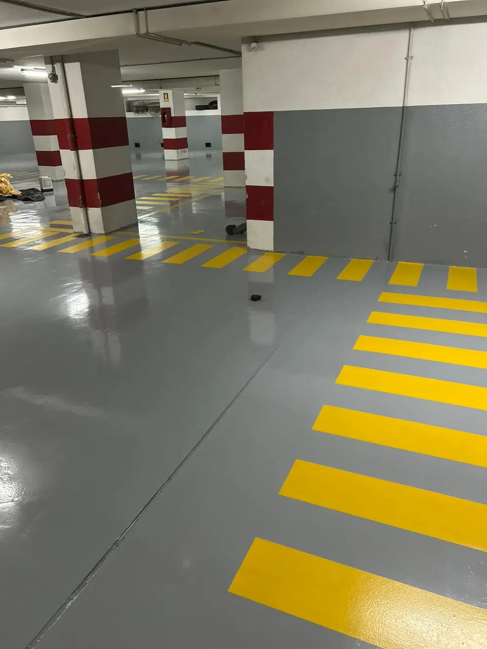 Pavimento em parque de condomínio
