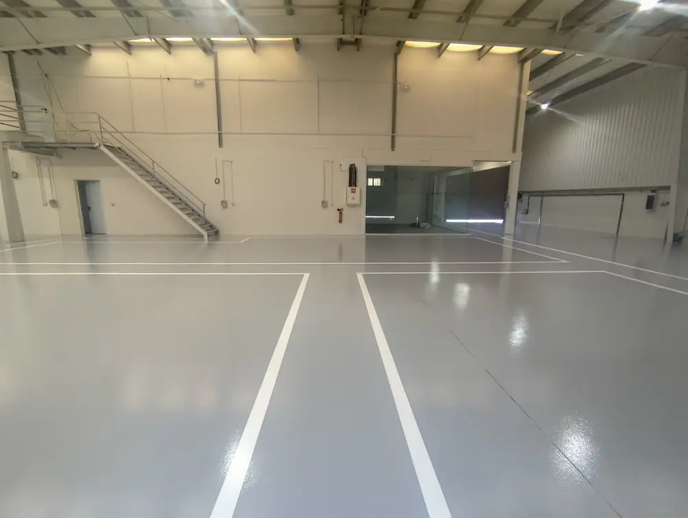 Pavimento no Centro de Formação Renault